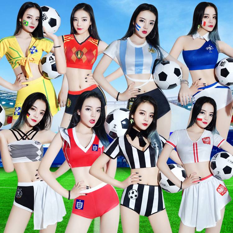 2024 European Cup Football Baby Clothing Women's Set Sexy La La Fuck Dance Sauce