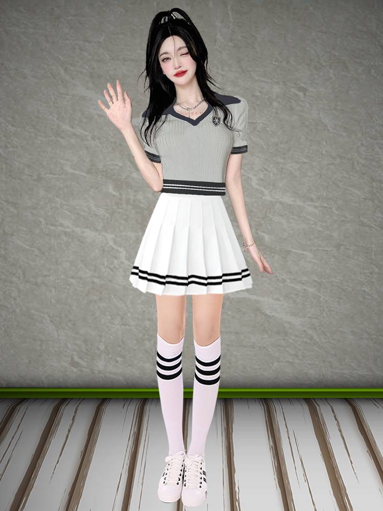 Adult Female Lala Team Server Korean Edition La Raid female college student group dance performance games admission clothing