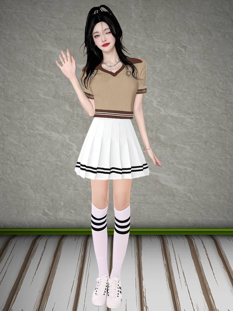 Adult Female Lala Team Server Korean Edition La Raid female college student group dance performance games admission clothing