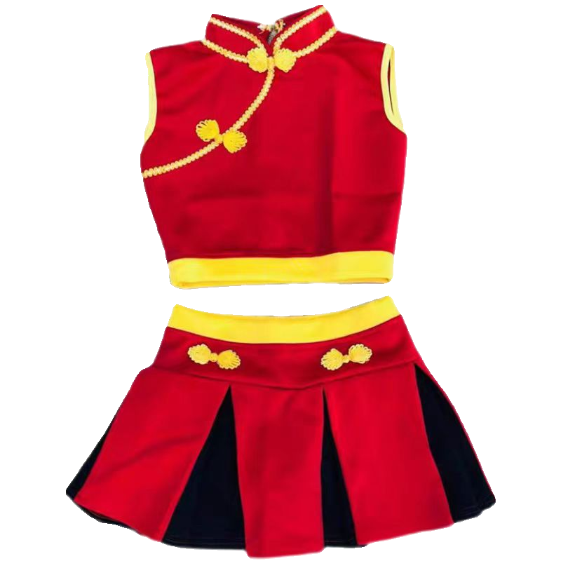 Guofeng La La Team Costume Women's Vibrant Four Shooting Fitness Student Games opening ceremony women's team Lala team performance