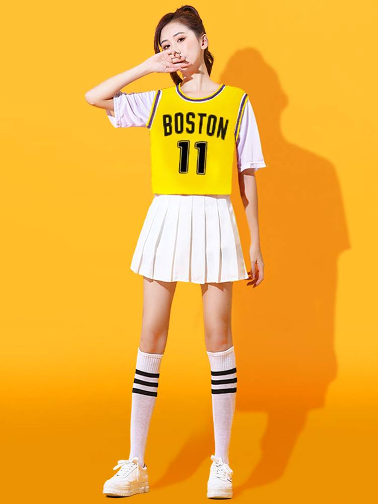 Female adult basketball Baby Lala team clothing college student cheerleading team gymnastics youthful vitality dance performance service