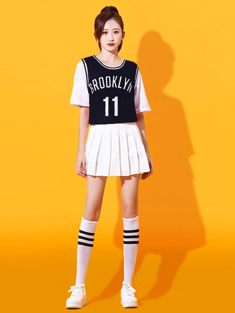 Female adult basketball Baby Lala team clothing college student cheerleading team gymnastics youthful vitality dance performance service