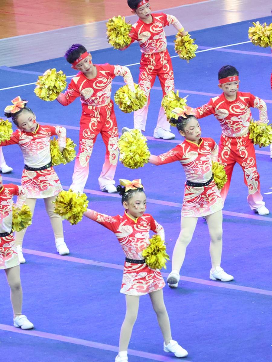 Customized Lala fuck clothing cheerleading team clothing competitive gymnastics clothing performance service students 24 new men