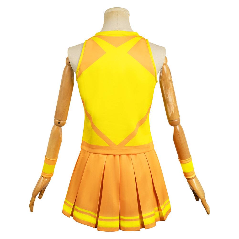Become vegetables into Huamei Kong and the other COS clothing Xingnana Aviro yellow cheerleading team uniform