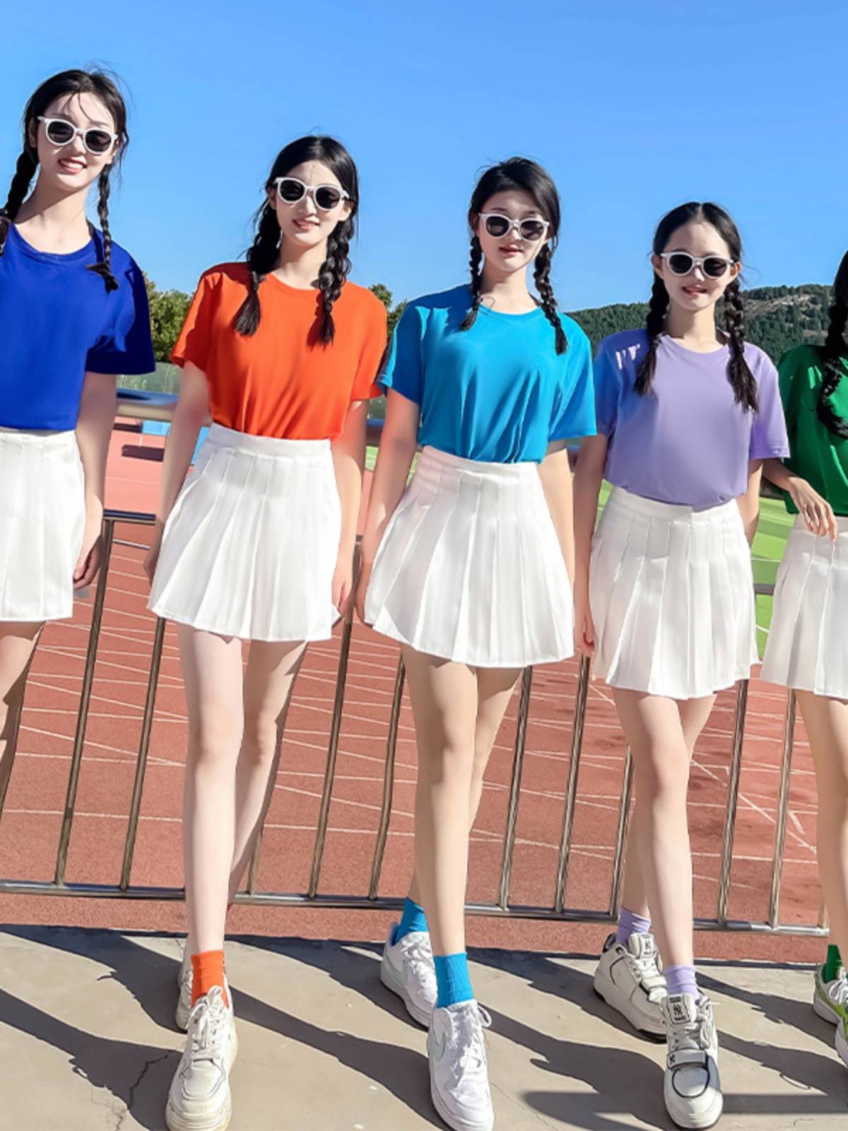 Pure cotton T -shirt Candy High School La Cao Performing Performance Lala team performing the summer sports party graduation season girlfriend service