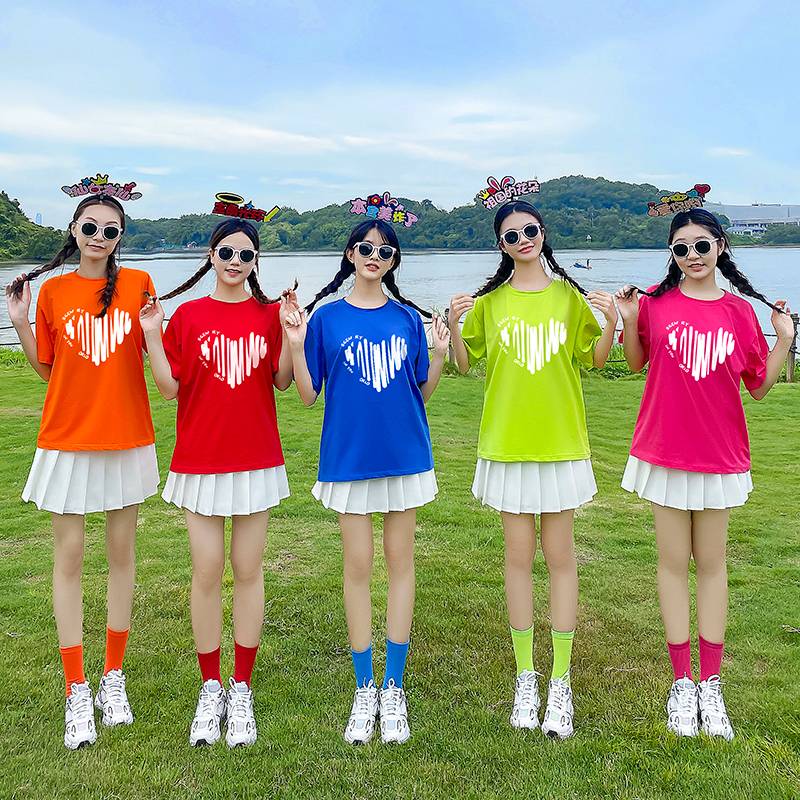 Adult cherleader service service service service - colored T from Games Graduation