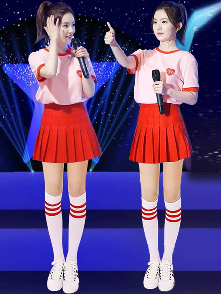 Summer Korean Women's Group Performance Service Lala Dance Performance Clothing Student Games Group La La Fun