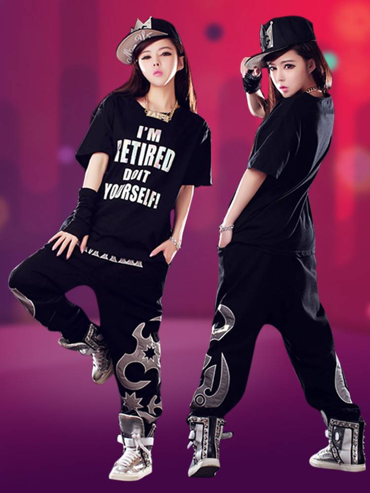 Primary school student hip -hop frame drum performances hip -hop dance jazz dance watch show tidal clothing set cheerleader cheerleader clothing