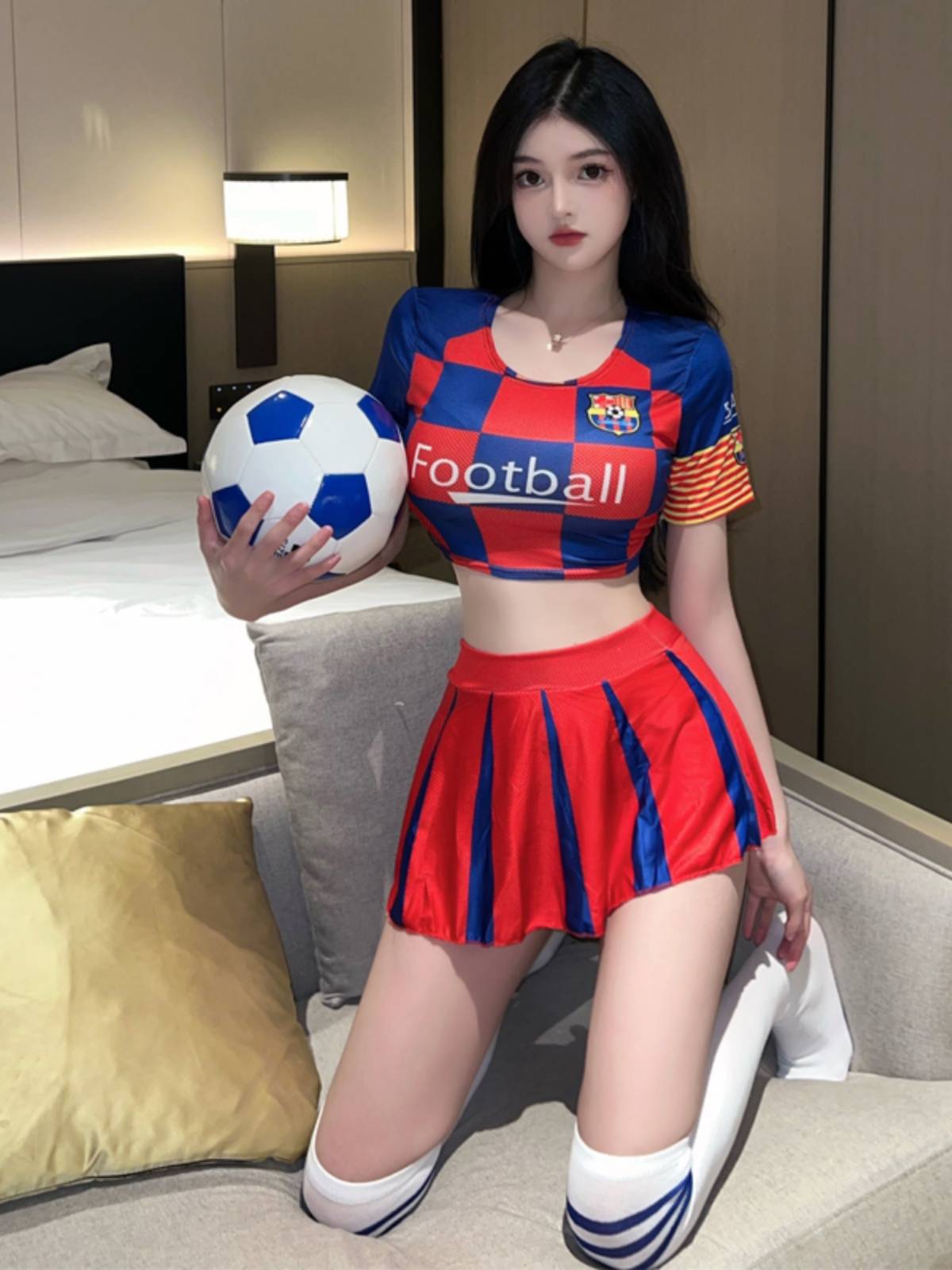 European Cup theme Fun sexy short skirt football baby Lara team skirt set ds DS performance service