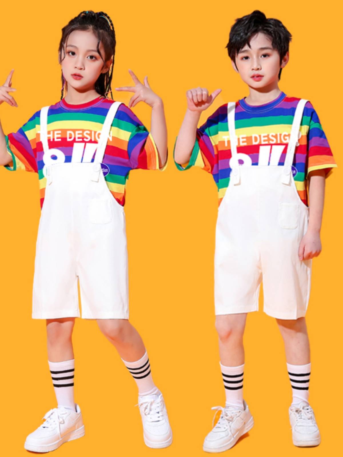 Primary school students' class service spring Games Lala team performance clothing jazz dance set children's cheerleading team performance service