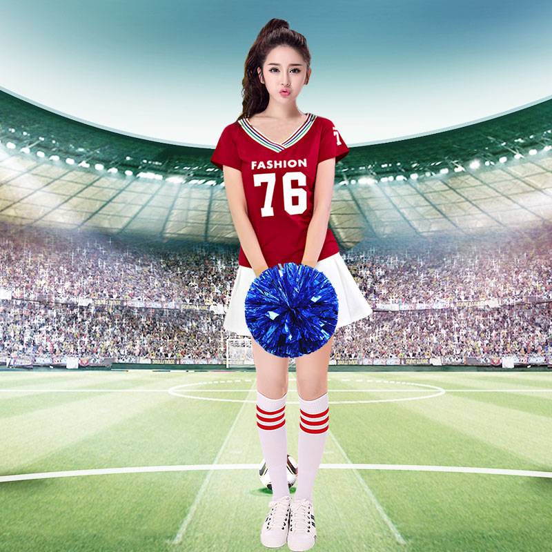 La La Team clothing female adult football baby clothing youth la la la la la la la showed modern dance square dance clothing