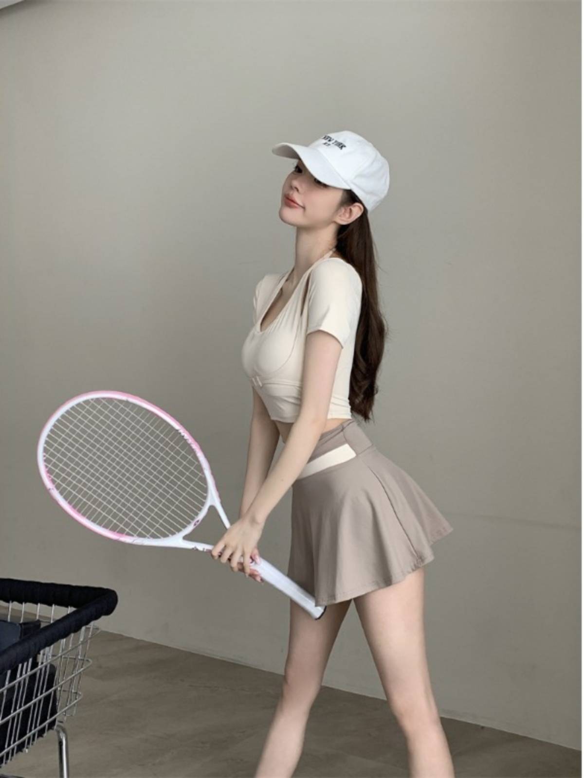 Chinese style short -sleeved yoga sports fitness clothes fake two -piece top cheerleading team football baby cheerleading suit