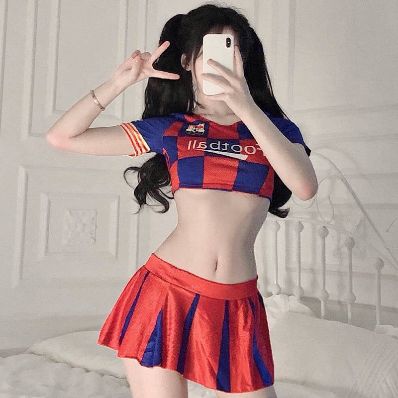 2024 new cheerleader clothing European football baby cup performance service adult sexy Lala performance clothing