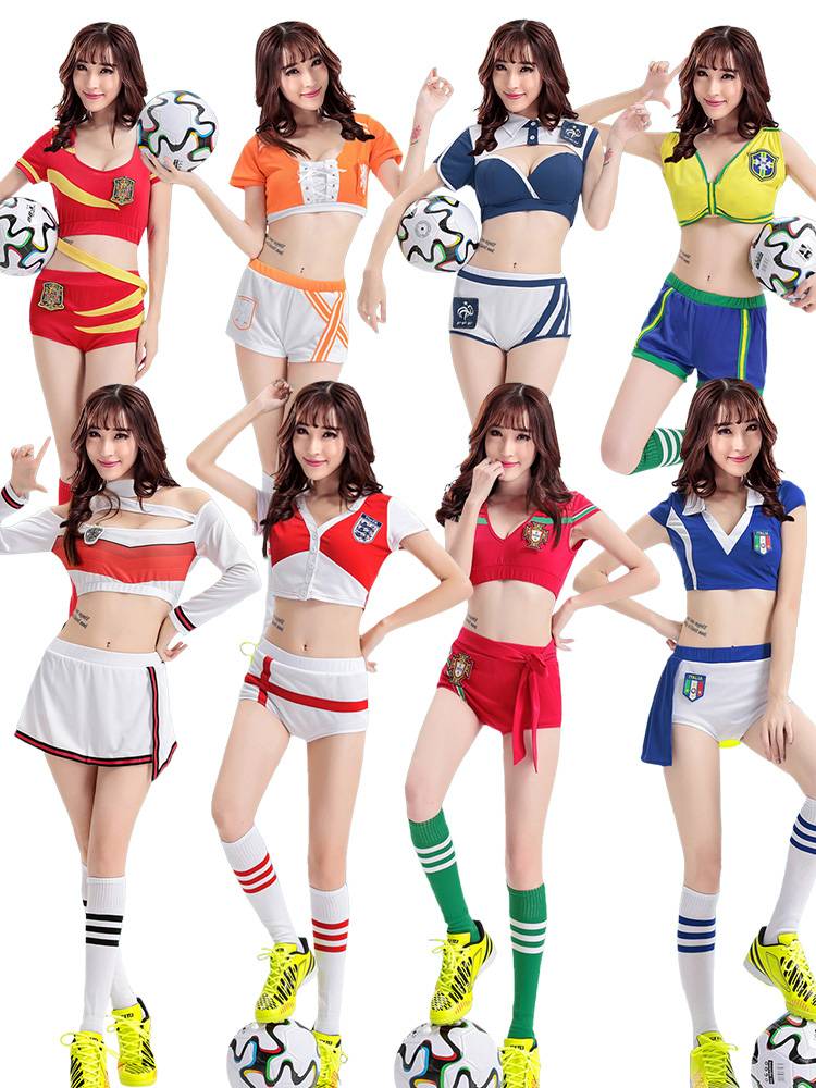 European Cup Football Baby La La Raoming Performance Clothing Games opening ceremony La cheerle team dance performance service