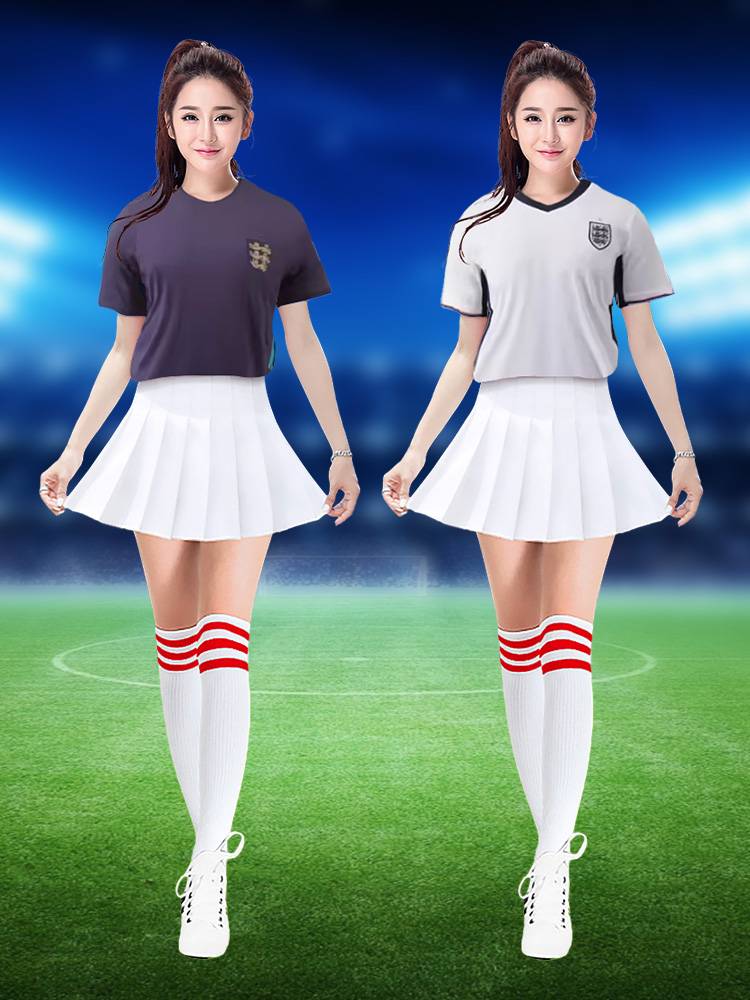 2024 new European World Football Baby Cup Uniform Women's Clothing Cheerleading Family Set Women