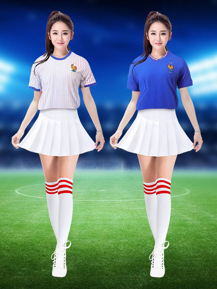 2024 new European World Football Baby Cup Uniform Women's Clothing Cheerleading Family Set Women
