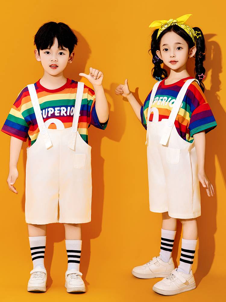 Kindergarten Liuyi Children's Day Performance Clothing Pants Chorus Chorus Chorus Chorus Children's Primary and Middle School Student La La Team Performance Service