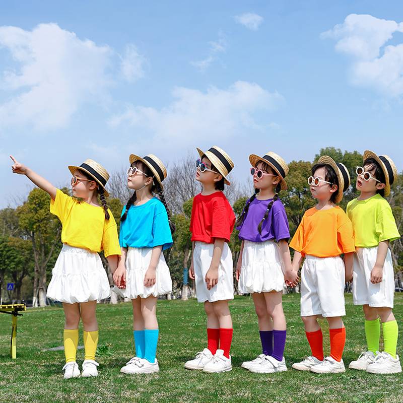 Children's Day La La La Team Men's Women Kindergarten Primary School Games opening ceremony performed clothing