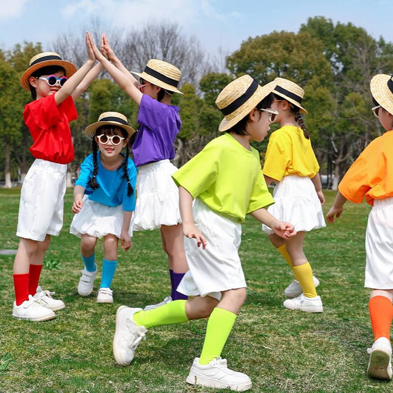 Children's Day La La La Team Men's Women Kindergarten Primary School Games opening ceremony performed clothing