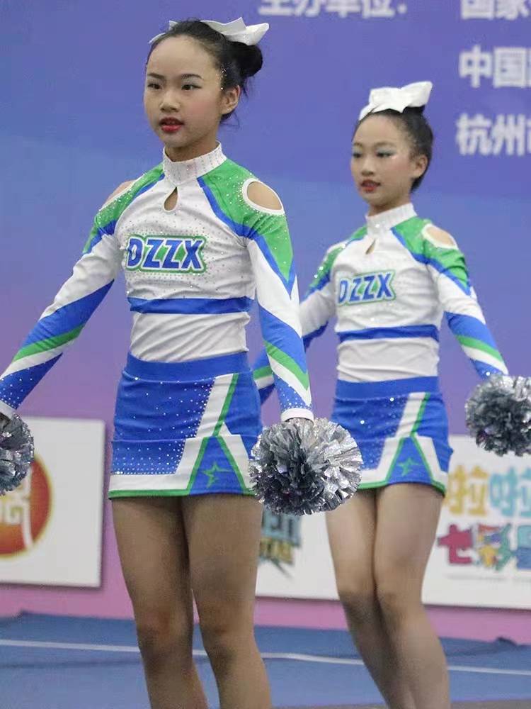 Customized primary and secondary school students cheerleading competition clothing women's sports meeting cheerleading team children's performance techniques