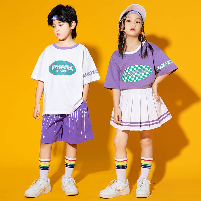 Children La La Team Come on the Kindergarten Group Performance Service Student Games Clothing Street Dance Set Boys