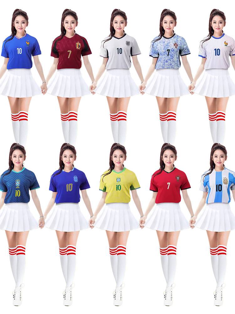 European Football Baby Cup men's and women's group jersey team uniforms cheerleading show