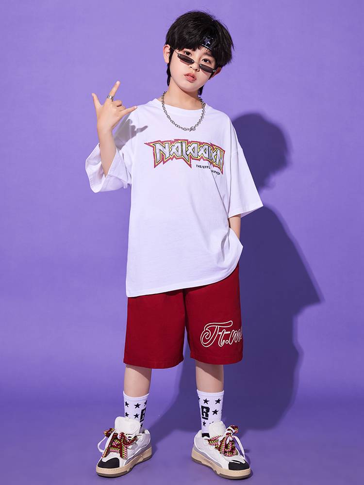 Children's performance service cheerleading kindergarten dance student la la la fuck performance service hip -hop street dance rack boys and women