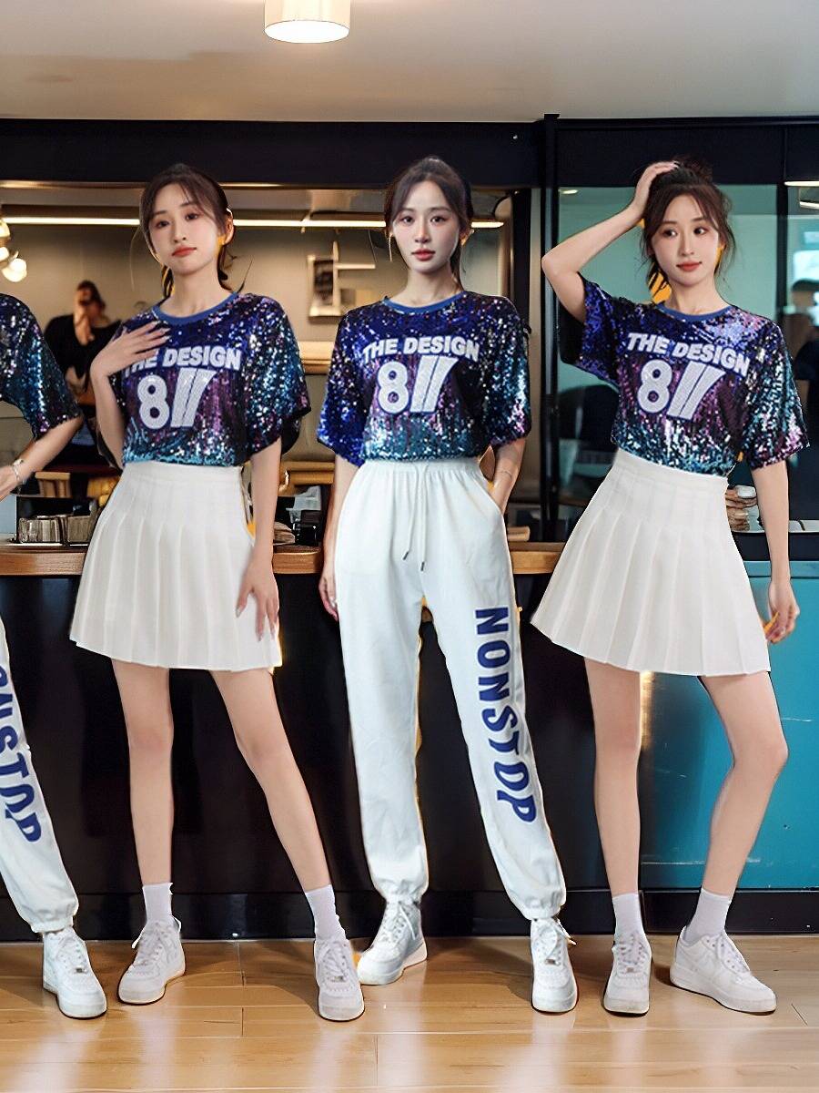 Adult Jazz Dance Clothing subjects three dance clothing cheerleader performance suit performance suits annual meeting dance clothing women