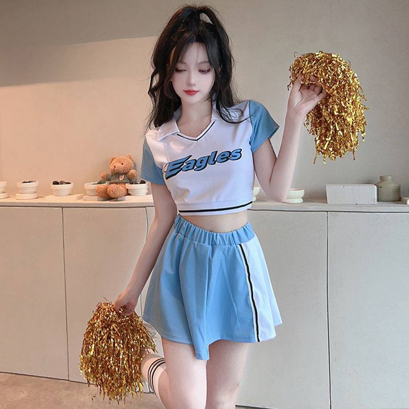 La La team clothing women's group adult football baby Lala cheerleading song performance dance bodybuilding suit