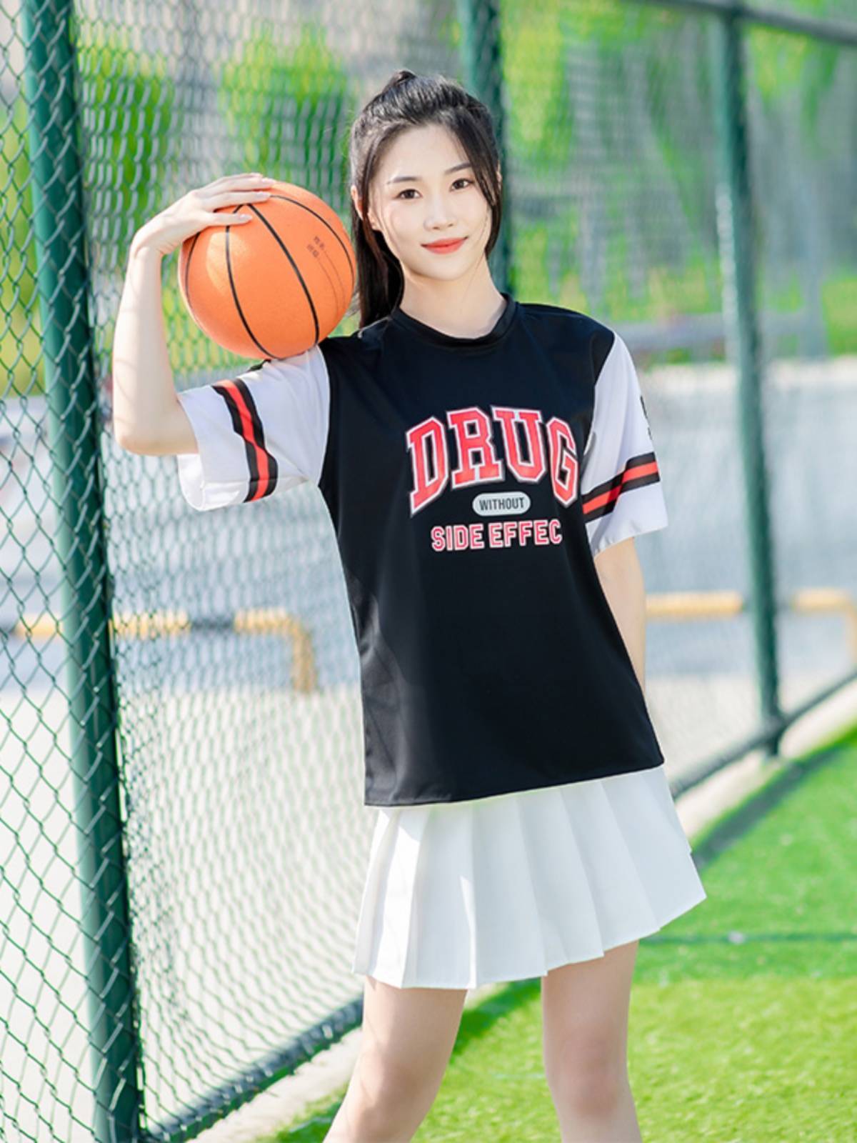 Summer new cheerleading operation opening ceremony Lala team set jazz dance sexy women's basketball baby skirt