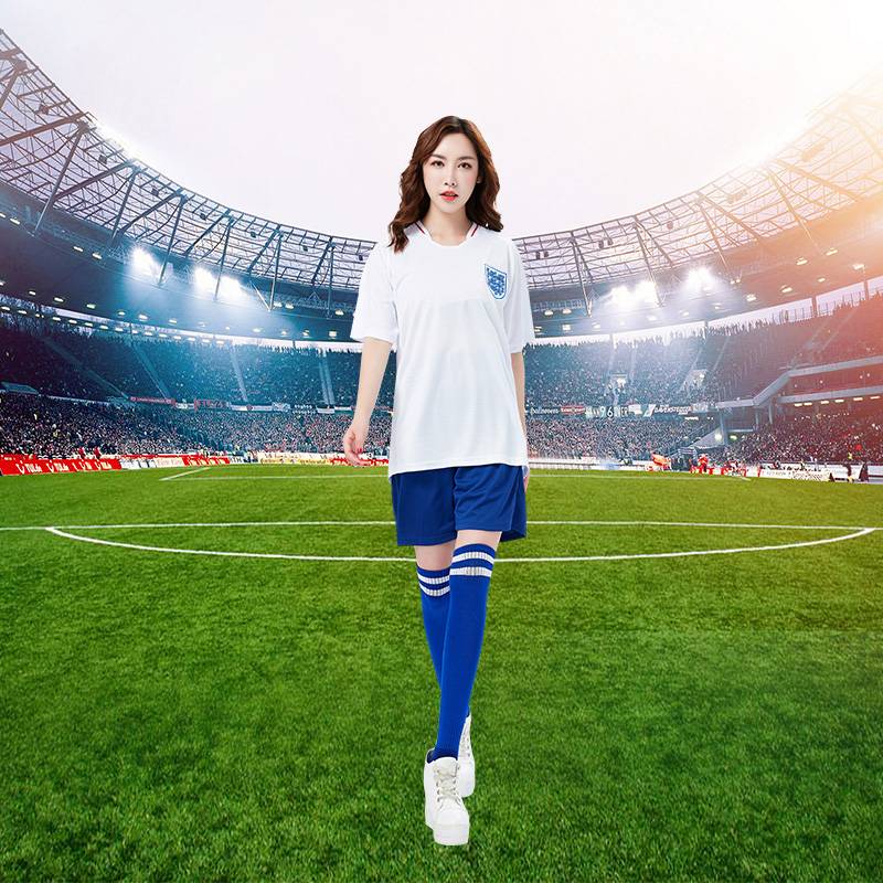 England world women's jersey sexy football baby cup performance service adult Lara team cheerleading women's set