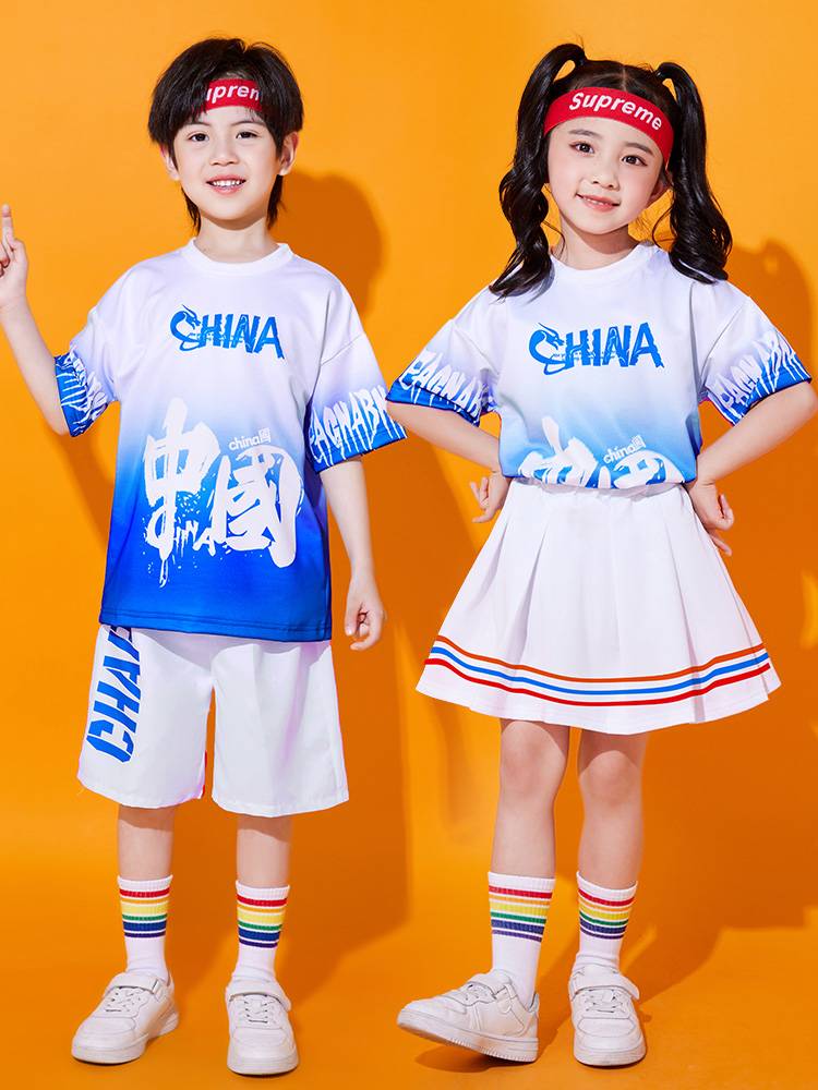 Children's Children's La Team Performance Service Primary Student Games Clothing Opening Ceremony China Wind Lala Team Performance Service