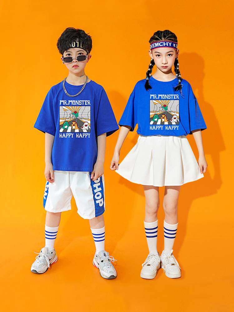 Primary school student Lara Team Performance Clothing Games Set Cartoon Little Monster Children La Raom Fuck Fuck Performance Service