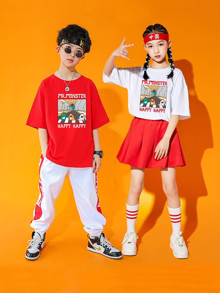 Primary school student Lara Team Performance Clothing Games Set Cartoon Little Monster Children La Raom Fuck Fuck Performance Service