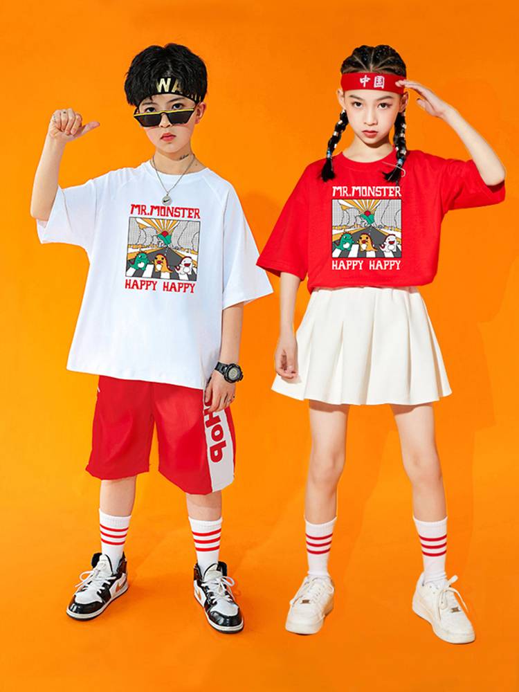 Primary school student Lara Team Performance Clothing Games Set Cartoon Little Monster Children La Raom Fuck Fuck Performance Service