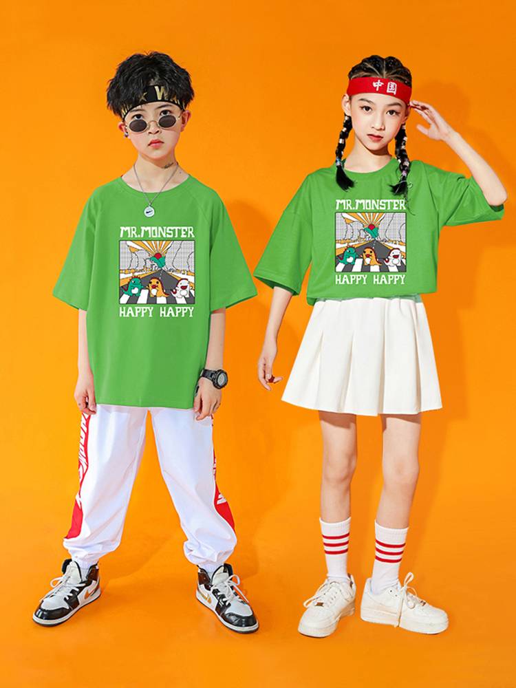 Primary school student Lara Team Performance Clothing Games Set Cartoon Little Monster Children La Raom Fuck Fuck Performance Service
