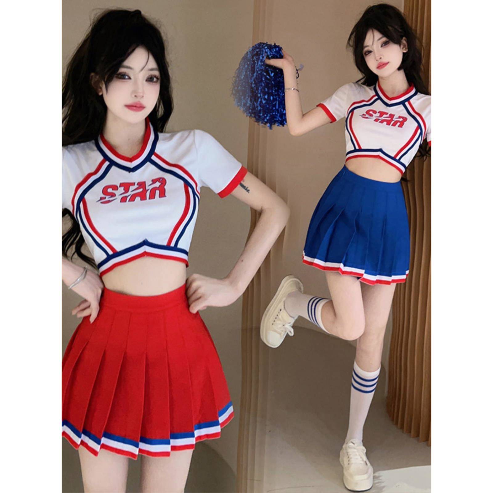 La La team clothing women's group adult annual meeting Lala cheerleading song performance dance bodybuilding suit