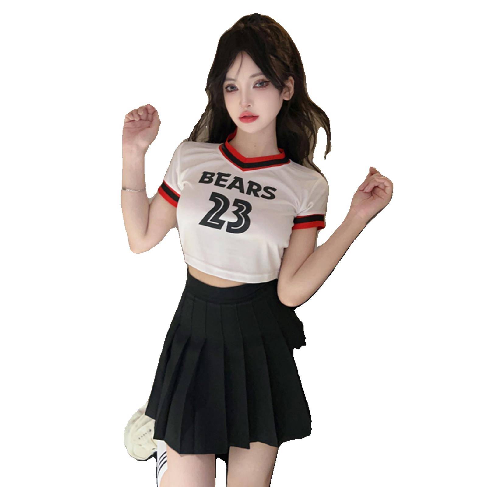 La La team clothing women's group adult annual meeting Lala cheerleading song performance dance bodybuilding suit