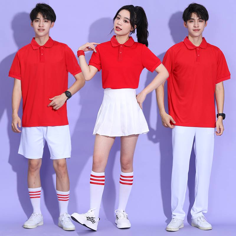 Junior High School Student Primary School Games opening ceremony of clothing big chorus performance clothes China Red La Team performance service