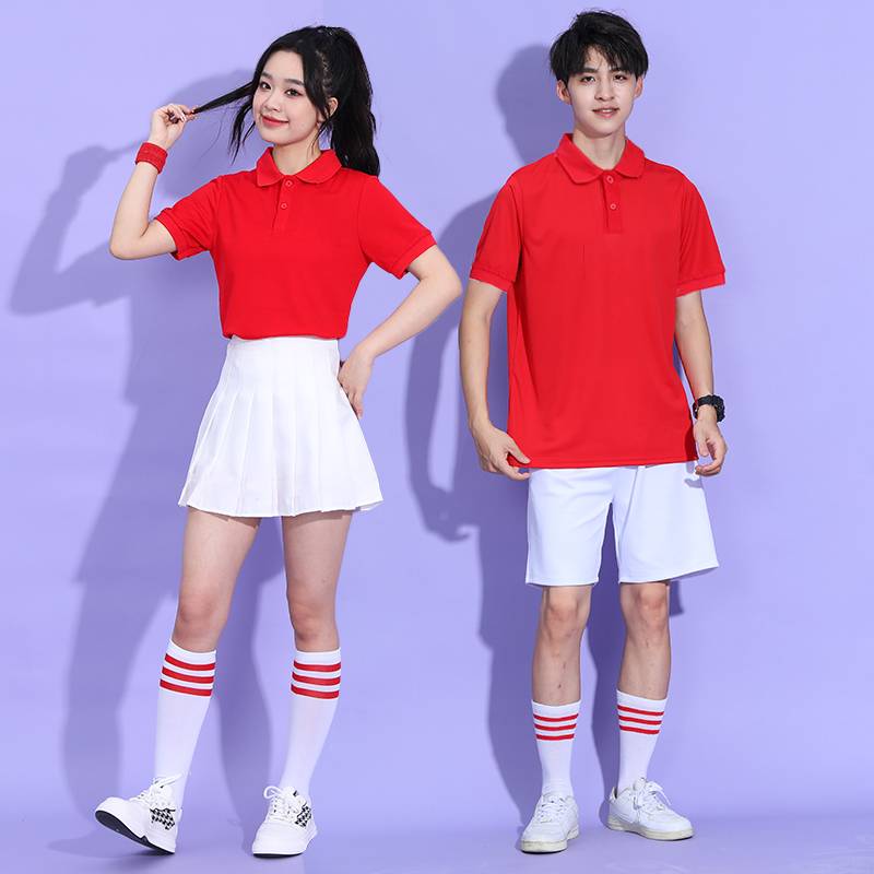 Junior High School Student Primary School Games opening ceremony of clothing big chorus performance clothes China Red La Team performance service