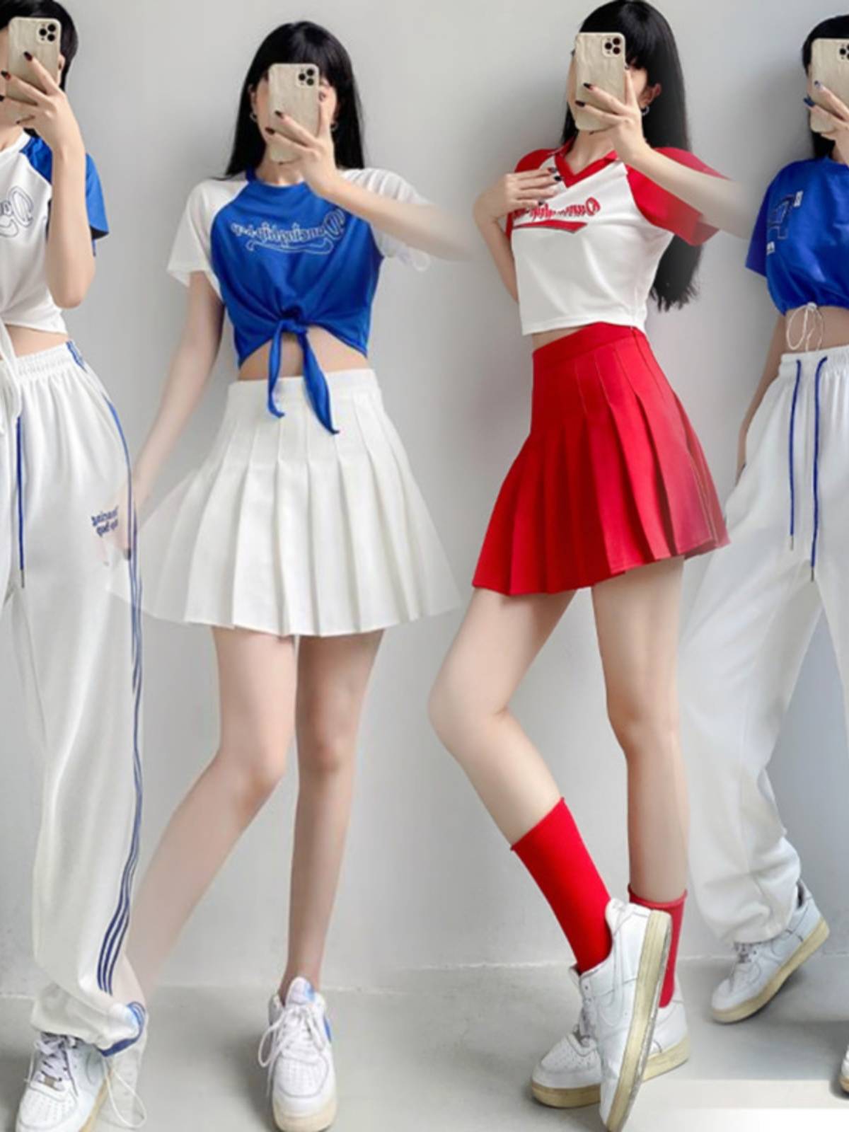 Adult performance jazz dance male and female students Korean version of the song Lara team performed cheerleader cheerleader clothing tide