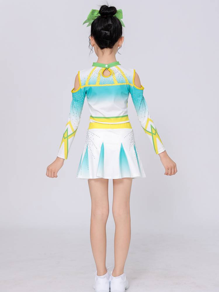 Children La La Raid performance service long -sleeved girl Lala team uniform primary and secondary school sports party group gymnastics clothing