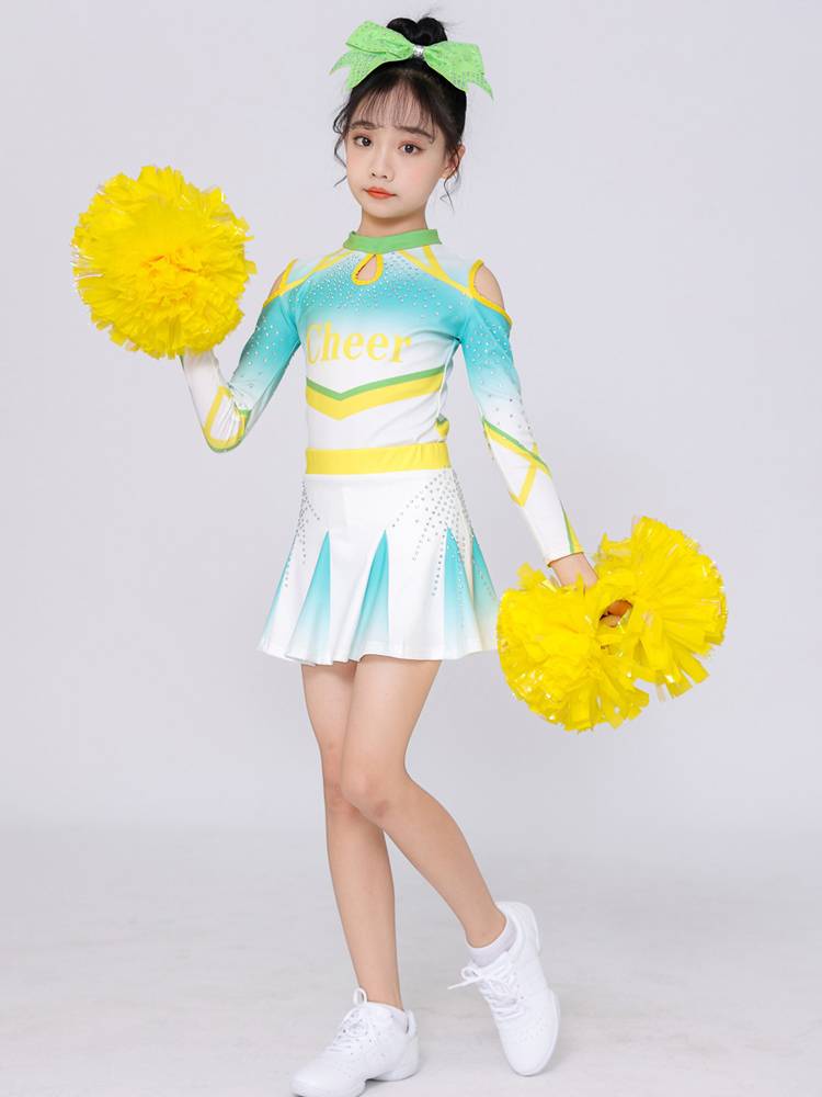Children La La Raid performance service long -sleeved girl Lala team uniform primary and secondary school sports party group gymnastics clothing
