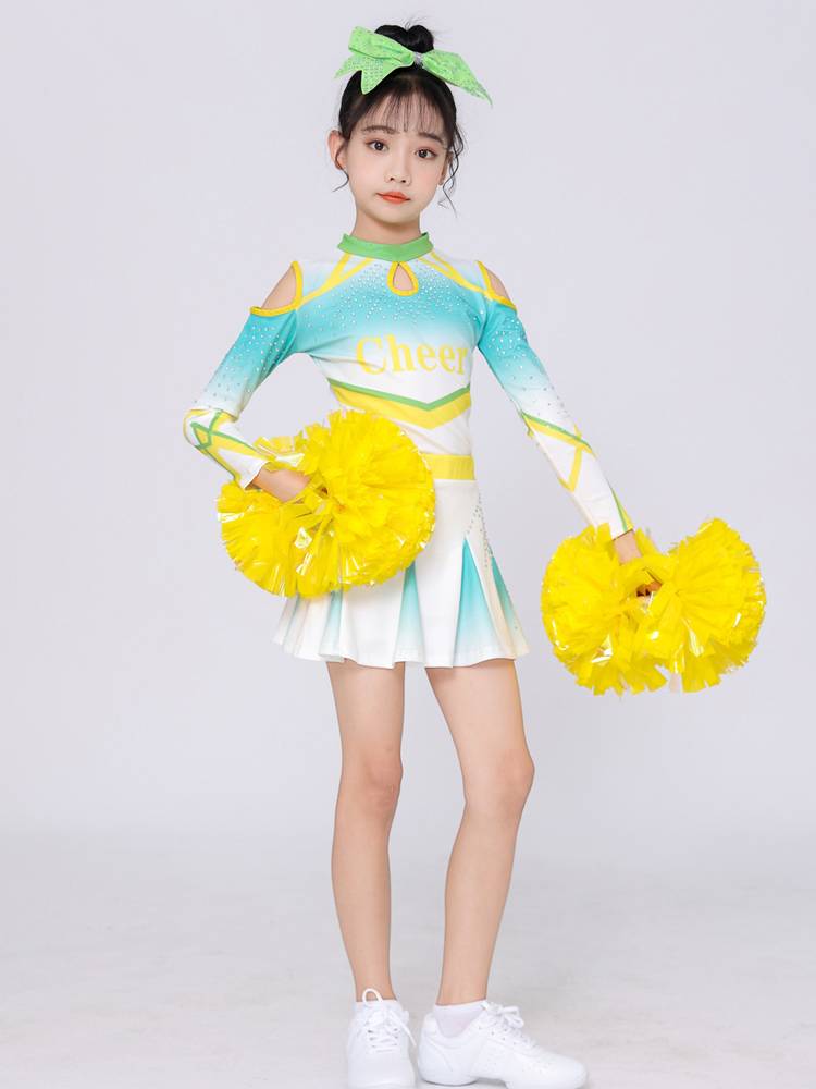 Children La La Raid performance service long -sleeved girl Lala team uniform primary and secondary school sports party group gymnastics clothing