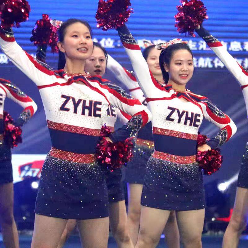 Primary and secondary school men's and women's flower ball cheerleading clothing custom competition clothing cheerleading team football children's performance show