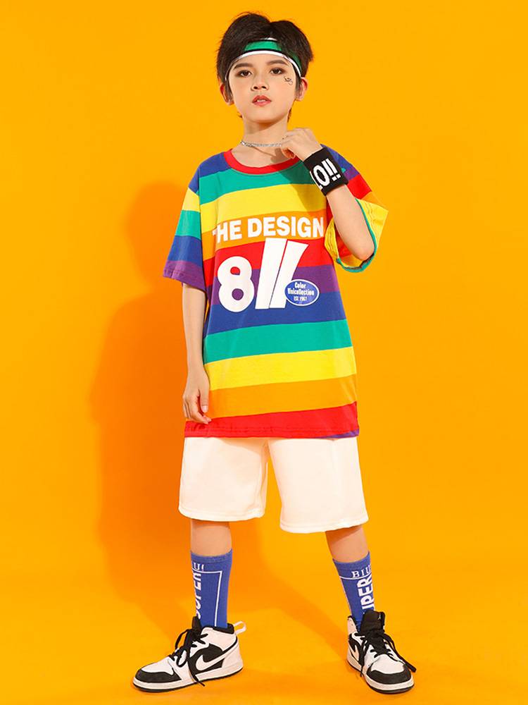 Children's Children's La Team Performance Service Children's Street Dance Clothing Primary School Student Games Jazz Dance Rangers Drum Performance