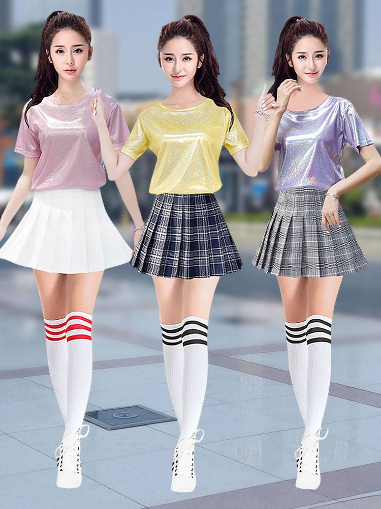 Girls' Team Jazz Performance Service College Student Games La La team clothing modern cheerleading dance performance service summer