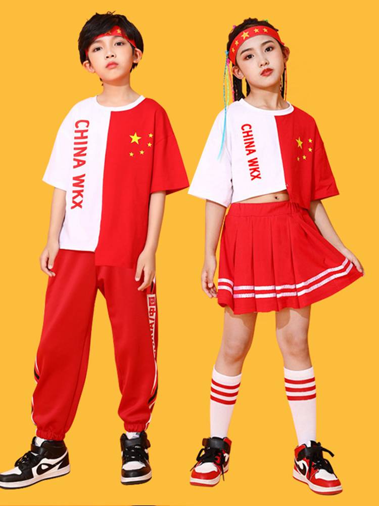 Primary school students cheerleading performance clothes Kindergarten Choi Choir Server Dance Service Lala team Performance Clothing