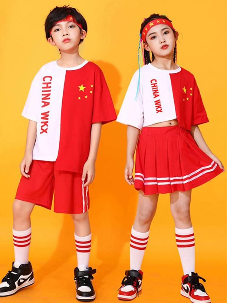 Primary school students cheerleading performance clothes Kindergarten Choi Choir Server Dance Service Lala team Performance Clothing