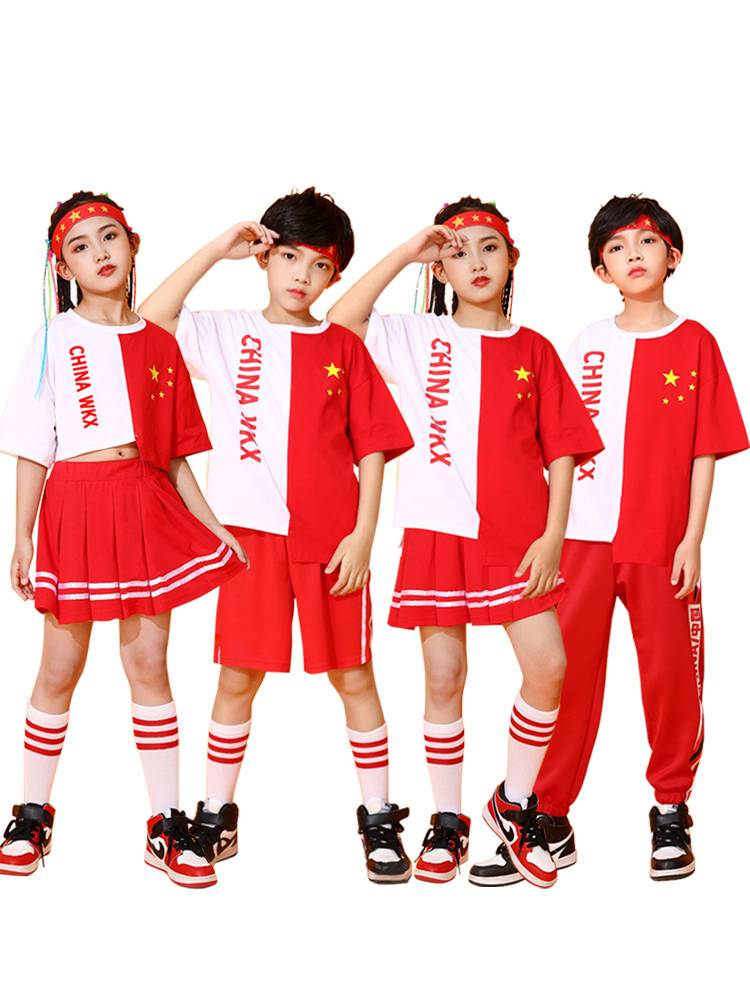 Primary school students cheerleading performance clothes Kindergarten Choi Choir Server Dance Service Lala team Performance Clothing